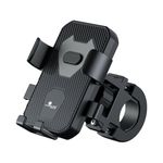 Kratos Mobile Holder for Bike with One-Touch Lock, 360° Rotating Adjustable Phone Mount for Bike Handlebar, Heavy Duty Shockproof Mobile Stand for Motorcycles, Universal Anti-Slip Bike Mobile Holder