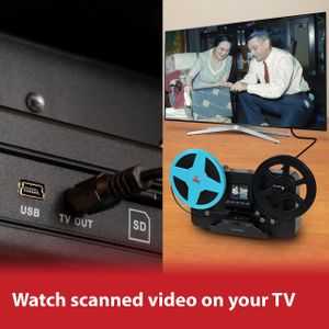 Magnasonic Super 8/8mm Film Scanner – Converts Reels to Digital Video, 2.3" Screen