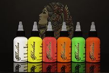 Bloodline Tattoo Ink Blacklight UV 6 Color Set - 1 oz (30 ml)