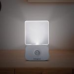 Integral 2 Pack LED Motion Sensor Night Light, Battery Operated with Dusk to Dawn Photocell Sensor, for Hallways, Landings, Stairs, Kitchens, Bedrooms, Baby’s Nursery and More, Transparent