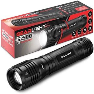 GearLight S2500 LED Flashlight - Extremely Bright, Powerful Tactical Flashlights with High Lumens for Camping, Emergency & Everyday Use﻿