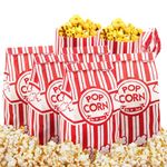 Tebery 200 Pcs Popcorn Bags Movie Theater Popcorn Paper Popcorn Bags Snacks Container Candy Bags for Carnival, Party, Wedding