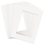 Picture Mounts, 10pcs White Photo Mounts for Frames A4 Mount Board Card Picture Frame Mats for Paintings Photo Artwork