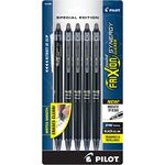 PILOT FriXion Synergy Clicker Erasable, Refillable & Retractable Gel Ink Pens, 0.5mm Extra Fine Point, Black Ink, 5-Pack