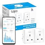 Tapo Smart Plug with Energy Monitoring, Works with Amazon Alexa (Echo and Echo Dot) and Google Home, Wi-Fi Smart Socket, Remote Control, Device Sharing, No Hub Required-Tapo P110 (2-Pack)