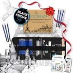 NIL TECH 37-Piece Premium Shading Pencils for Drawing, Include Exclusive Tutorials and Sketch Pad – Perfect as Birthday Gifts, Holiday Gifts, or Artist Gifts Ideal for Detailed Sketches, Fine Shading