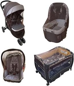 Enovoe Mosquito Net for Stroller - Durable Baby Stroller Mosquito Net - Perfect Bug Net for Strollers, Bassinets, Cradles, Playards, Pack N Plays and Portable Mini Crib (Brown)