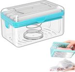 Darkshri 2-in-1 Portable Portable Laundry Rolling Soap Box Easy Cloth Washing Soap Roller, Plastic Dispenser Case with Lid Having Roller(Pack of 1)(5544)