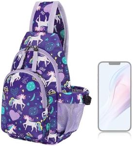 Choco Mocha Kids Sling Bags for Girls Crossbody Bag Girls Purses for Kids 8-10 10-12