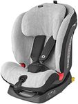 Maxi-Cosi Titan/Titan Plus Toddler Car Seat Cover, Car Seat Protector, Breathable Summer Cover for Kids Car seat, Keeps Car Seat Clean and Intact, 100% Cotton, Fresh Grey (Light Grey)