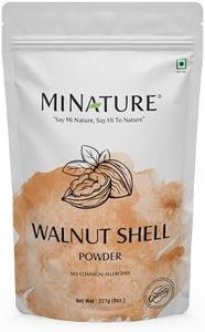 mi nature Natural Walnut Shell Powder| Resealable Zip Lock Pack | 100% Chemical free | No Silica and No Artificial Additives | Homemade Natural Scrubs and soaps | Gives glowing skin | 227g, 1/2lbs, 8oz