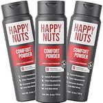 Happy Nuts Comfort Powder Deodorizing Powder for Men | Anti-Chafing, Sweat Defense & Odor Control (3 Pack, Original)