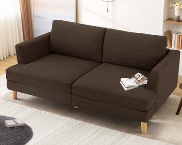 Living&Giving 65" W Loveseat Sofa with Extra Deep Seats,Love Seat Couches for Small Spaces,Mid Century Modern Couch for Apartment,2 Seater Couch for Living Room,Small Sofa for Bedroom