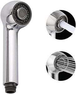 Hygie Rinse Pull Out Faucet Sprayer Head 2 Function Kitchen Sink Sprayer Head Replacement, G1/2 or 13/16 Inch Male Connector, NOT UNIVERSAL, Bathroom Spray Faucet Head Sprayer Spout, Chrome