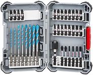 Bosch Accessories Professional 35-Piece Multi-Purpose Drill Bit and Impact Control Screwdriver Bit Set (Pick and Click, HEX-9, Impact Driver Accessories)