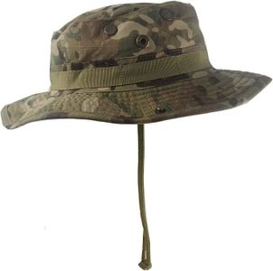 Military Boonie Wide Brim Hats,Wide Brim Multicam Boonie Hat,Fishing Hats,Mens Outdoor Hats,Outdoor Hunting hat for Men Women Top Camo Bucket Hats for Safari Military Beach UPF 50+ (Multicam)