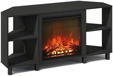 Furinno Jensen Fireplace TV Stand,