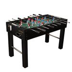 BOOT BOY Foosball Table II 2025 Edition 48 Inch Soccer Table for Adults II Indoor Football Table for Aggressive Games at Home, Office, CO-Living & CO-Working (Black - 48 * 24 * 32 Inch)