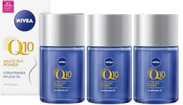 NIVEA Q10 Firming Care Oil Macadamia, Avocado and Cotton Seed Oil, Pack of 3 (3 x 100 ml)