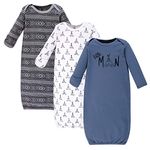 Yoga Sprout Baby Cotton Gowns Nightgown, Little Man, Preemie