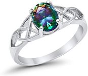 Blue Apple Co. Accent Solitaire Rin