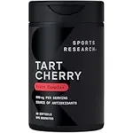 Sports Research Tart Cherry Concentrate - Made from Montmorency Tart Cherries - Non-GMO & Gluten Free (60 Liquid Softgels)