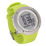 Yajun Scuba Diving Computer Watch Smart Compass for Underwater Sports with Large Screen Waterproof Casual Timer Count Down,Green