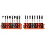 Bosch CCSPHV208 8Piece Impact Tough Phillips 2 in. Power Bits with Clip for Custom Case System and CCSSQV208 8Piece Impact Tough Square 2 in. Power Bits with Clip for Custom Case System