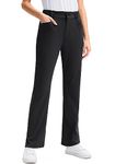 SANTINY Women's Golf Pants with 5 Pockets High Waisted Quick Dry Stretch Pants for Women Travel Work Casual, Black, M