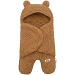 BlueSnail Newborn Receiving Blanket Baby Swaddle Receiving Blankets (Brown)