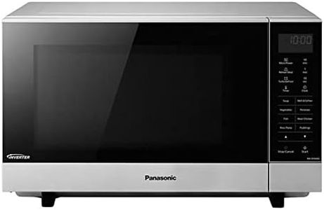 Panasonic NN-SF464MBPQ Flatbed Microwave Oven, 27 Litre, Silver