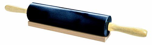 Fox Run 3834 Rolling Pin, Marble, 10-Inch, Black