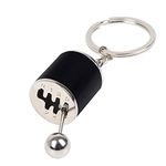 SHENLONG 1pcs Car Shifter Keyring,Creative Auto Gear Shifter Model Keychain,Car Shift Shaped Metal Alloy Key Rings,Man Keychain Gift Car Accessories Pendant(black)