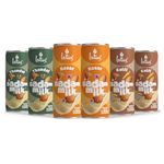 Lotus Assorted Badam Milk, 180 ML Can | Pack of 6 | With Real Bits of Almonds and Saffron | No Preservatives | No Artificial Flavours and Colors | Ready-to-Drink | Kesar, Kulfi, Thandai, Liquid