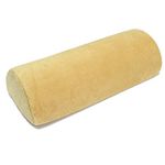 YANGHX Memory Foam Bolster Pillow for Neck Back Lumbar Spine Knee Pain Relief Pillow Support Half-Moon (Yellow)