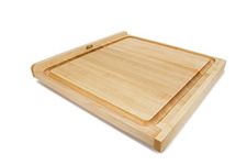 John Boos Block KNEB24S Maple Wood Countertop Reversible Edge Grain Cutting Board with Gravy Groove, 23.75 Inches x 23.75 Inches x 1.25 Inches