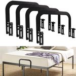 4 Pcs Mattress Holder for Metal Bed Frame,Mattress Retainer,Non Slip Mattress Gripper,Mattress Slide Stopper for Metal Frame.Black