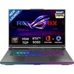 ASUS ROG Strix G16,Samrtchoice, AMD Ryzen 9 8940HX, Gaming Laptop(RTX 5050-8GB/16GB RAM/1TB SSD/FHD+/16"/165Hz/90Whr/Windows 11/M365 Basic (1Year)*/Office Home 2024/Eclipse Gray/2.5 Kg) G614PH-RV033WS