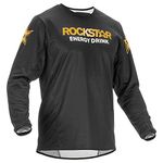 Fly Racing Adult Kinetic Rockstar Jersey (Black/Gold, Large)