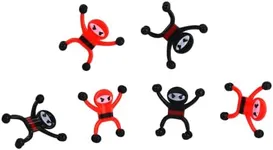 Neliblu Sticky Wall and Window Crawler Climbing Ninja Toys - 12 Sticky Toys You Throw at the Wall - Sticky Hand Toys for Party Favors, Gift and Goodie Bag Stuffers