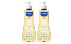 Mustela Cleansing Oil 500ml- Pack of 2 | Gentle Daily Body Wash for Dry & Eczema-Prone Skin | Nourishing Bath Oil for Babies, Children & Adults | Tear-Free, Hypoallergenic, Dermatologist Tested