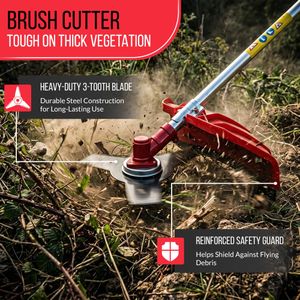 52cc 5-in-1 Petrol Garden Multi Tool – Hedge Trimmer, Brush Cutter
