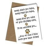 Close to the Bone Funny Happy Birthday Card from The Dog Pet Theme Perfect for Mum / Dad / Husband / Wife #31