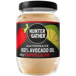 Hunter & Gather Chipotle & Lime Avocado Oil Mayonnaise 630g | Seed Oil Free I Made with Pure Avocado Oil & British Free Range Egg Yolk | Paleo, Keto, Sugar and Gluten Free Avocado Mayo | Smoky & Fiery