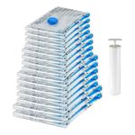 amazon basics Vacuum Compression Storage Bags with Hand Pump - 15-Pack (2 X-Jumbo, 5 Jumbo, 4 Large, 4 Medium)