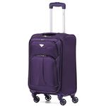 Flight Knight Lightweight 4 Wheel 800D Soft Case Suitcase Robust Anti Crack Cabin Carry On Hand Luggage Approved for Over 100 Airlines Including easyJet, BA & Many More!