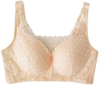 Trssorm Soutien-gorge de mastectomie avec poches pour de nombreux types de prothèse mammaire post-chirurgie, beige, 3XL