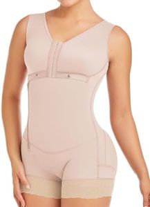 DELIÉ by Fajas Dprada 09053 Fajas Colombianas Postpartum Girdle Full Body Shaper for Women, Beige