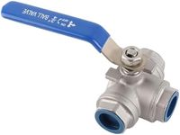 TOPINCN 3-Way Ball Valve Stainless 