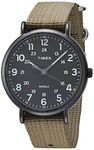 Timex Men's Weekender XL 43mm Green Fabric Strap Watch (Model: TW2U682009J)